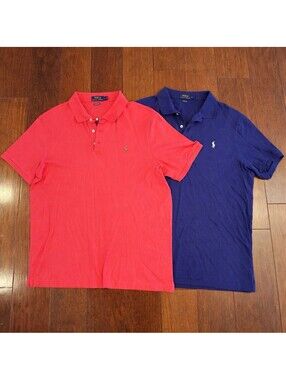 Polo Ralph Lauren Classic Fit Polo Shirts Lot of 2 Men’s Large L